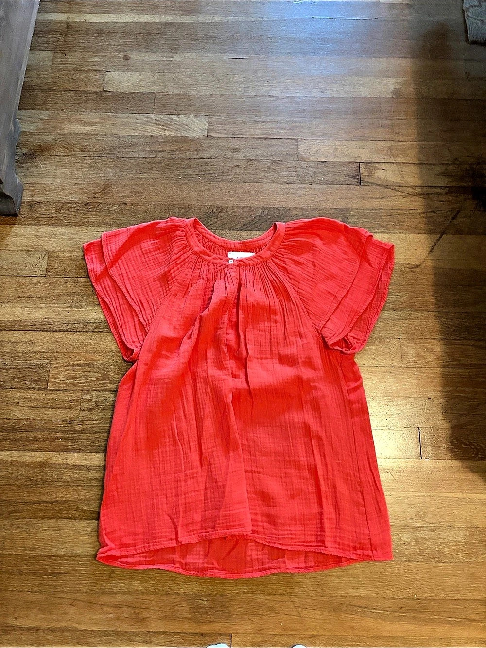 Xirena Ashlyn Top Red/coral Blouse Size Large